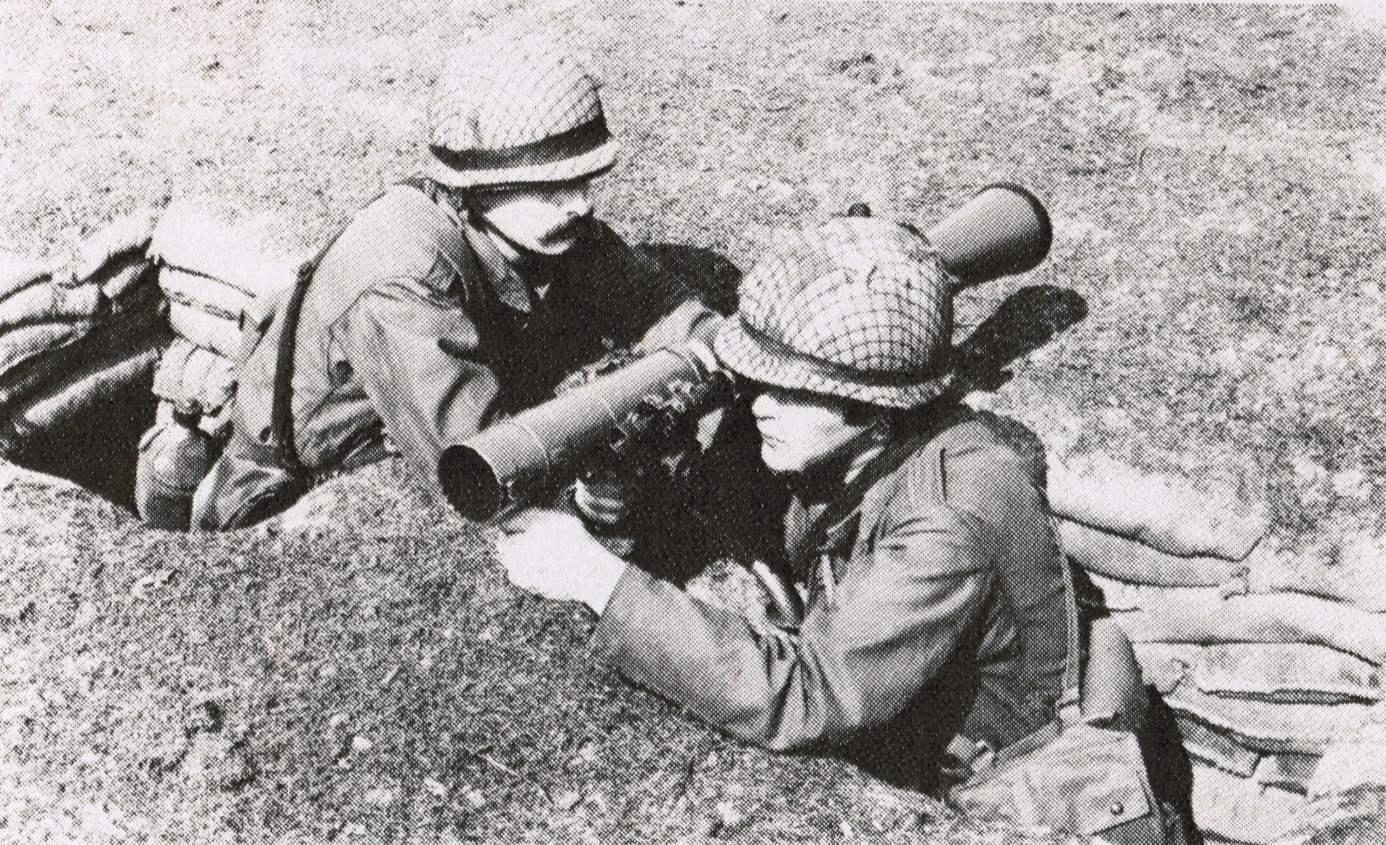 Note that these men are soldiers, not marines, as the image is scanned from an army manual